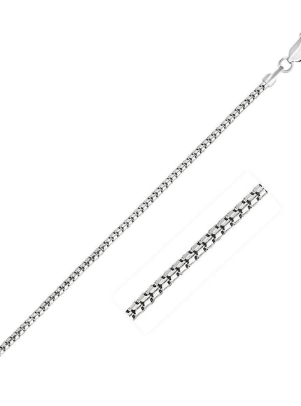 14k White Gold Ice Chain 1.3mm - Ellie Belle