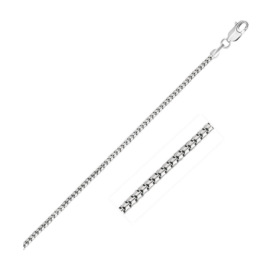 14k White Gold Ice Chain 1.3mm - Ellie Belle