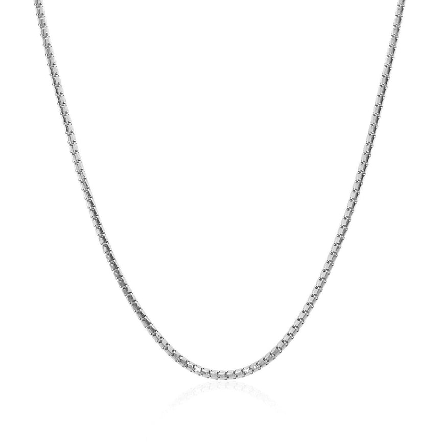 14k White Gold Ice Chain 1.3mm - Ellie Belle