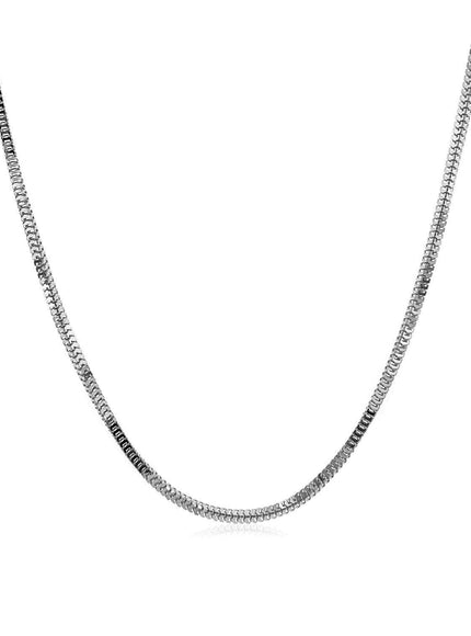 14k White Gold Milano Chain 1.1mm - Ellie Belle