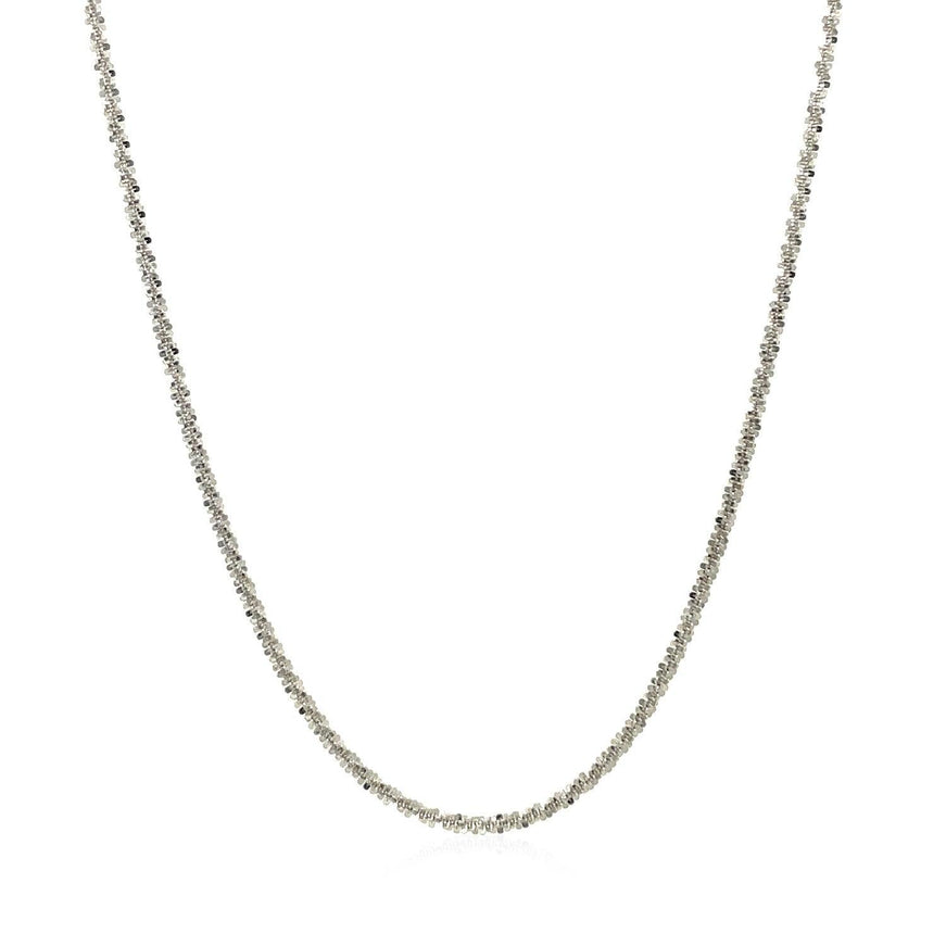 14k White Gold Sparkle Chain 1.5mm - Ellie Belle