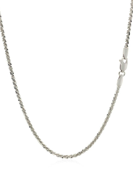 14k White Gold Sparkle Chain 1.5mm - Ellie Belle