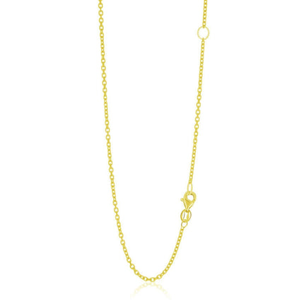 14k Yellow Gold Adjustable Cable Chain 1.5mm - Ellie Belle
