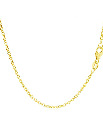 14k Yellow Gold Adjustable Cable Chain 1.5mm - Ellie Belle