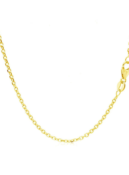 14k Yellow Gold Adjustable Cable Chain 1.5mm - Ellie Belle