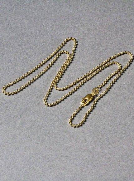 14k Yellow Gold Bead Chain 1.5mm - Ellie Belle