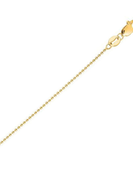 14k Yellow Gold Bead Chain 2.5mm - Ellie Belle