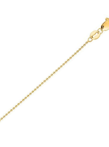 14k Yellow Gold Bead Chain 2.5mm - Ellie Belle