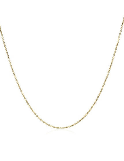 14k Yellow Gold Cable Link Chain 0.5mm - Ellie Belle