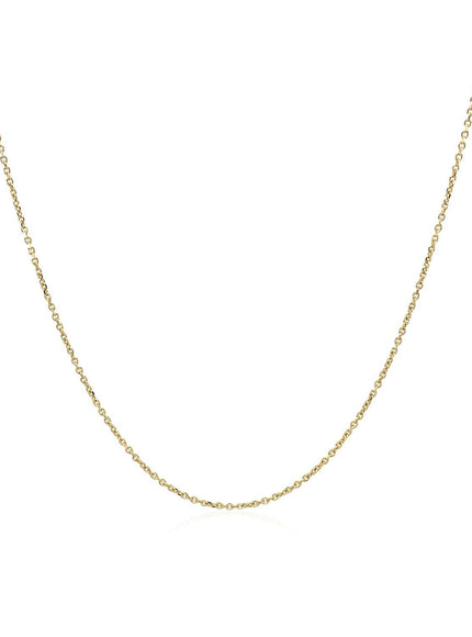 14k Yellow Gold Cable Link Chain 0.5mm - Ellie Belle