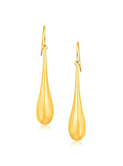 14k Yellow Gold Dramatic Drop Earrings - Ellie Belle