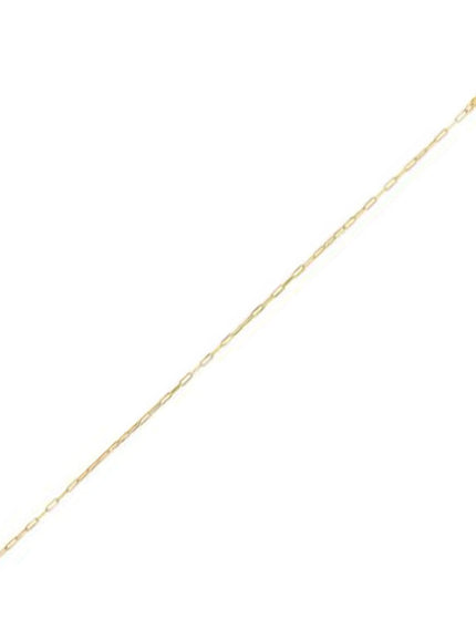 14K Yellow Gold Fine Paperclip Chain (1.2mm) - Ellie Belle