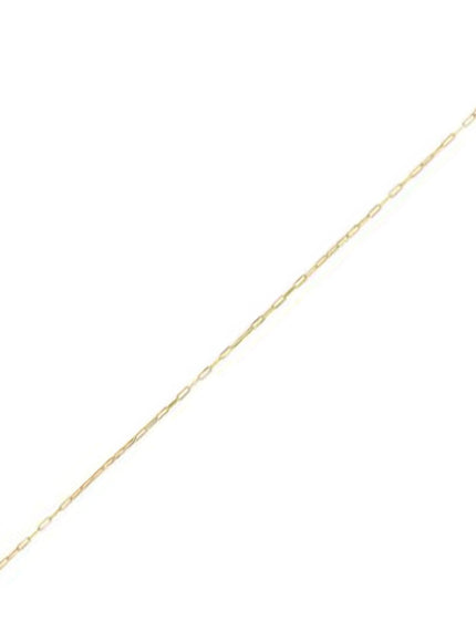 14K Yellow Gold Fine Paperclip Chain (1.2mm) - Ellie Belle