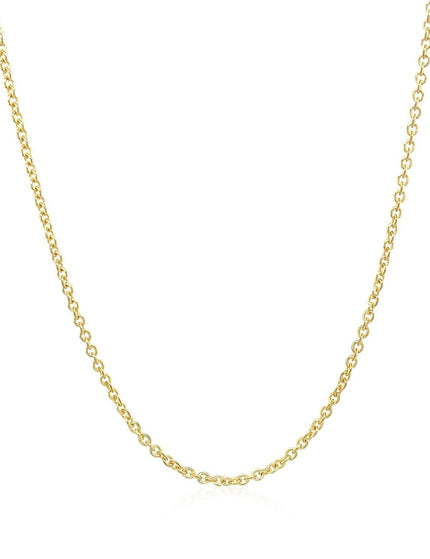 14k Yellow Gold Forsantina Lite Cable Link Chain 1.5mm - Ellie Belle