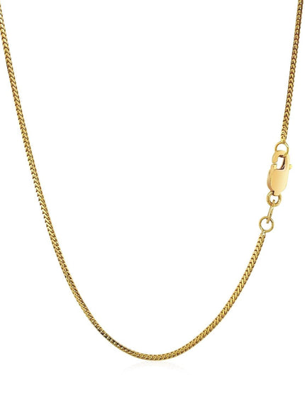 14k Yellow Gold Franco Chain 0.9mm - Ellie Belle