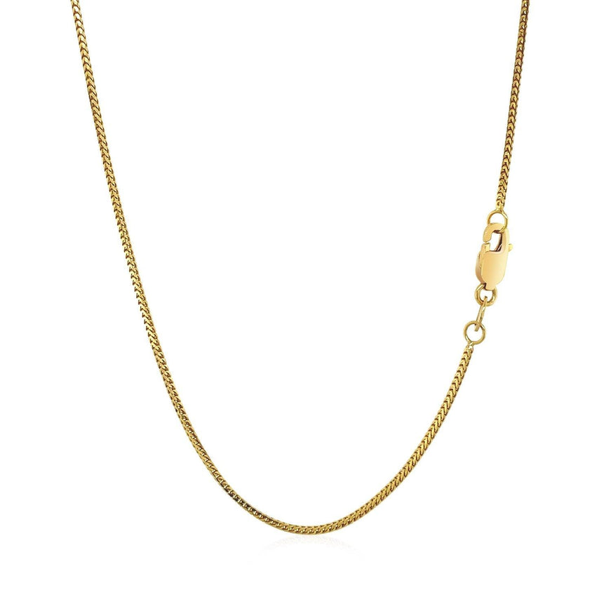 14k Yellow Gold Franco Chain 0.9mm - Ellie Belle