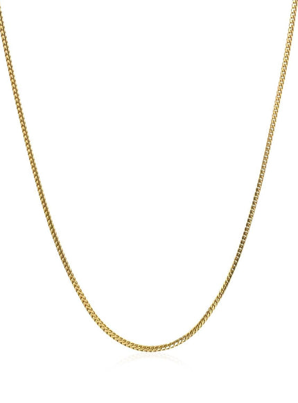 14k Yellow Gold Franco Chain 0.9mm - Ellie Belle