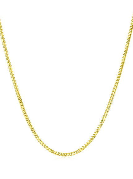 14k Yellow Gold Franco Chain 1.2mm - Ellie Belle