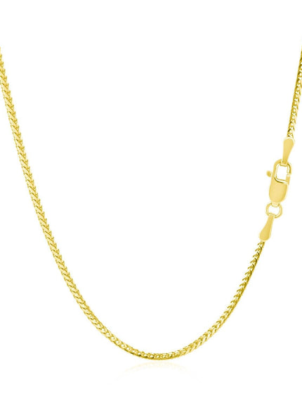 14k Yellow Gold Franco Chain 1.2mm - Ellie Belle