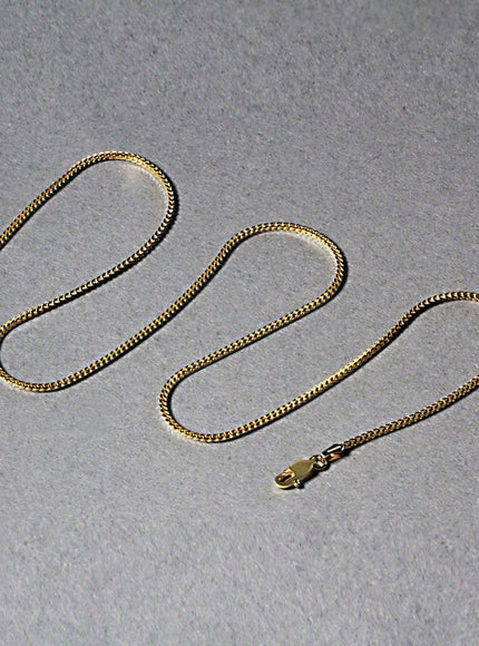 14k Yellow Gold Franco Chain 1.2mm - Ellie Belle