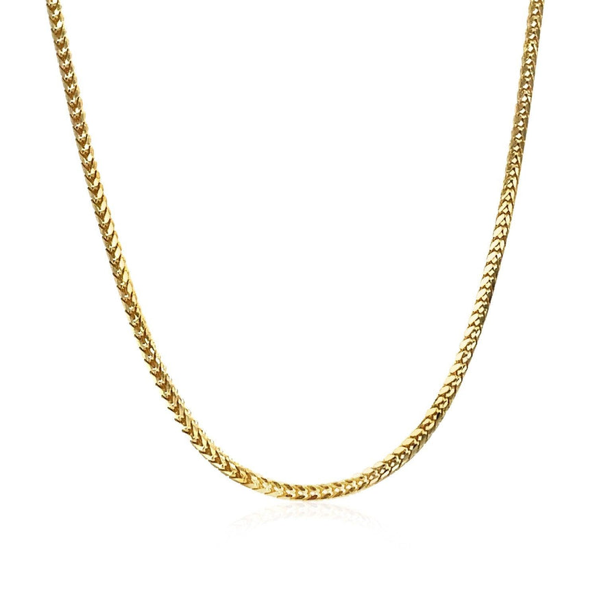 14k Yellow Gold Franco Chain 1.8mm - Ellie Belle