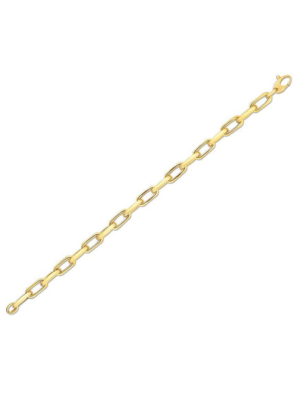 14k Yellow Gold French Cable Link Bracelet (6mm) - Ellie Belle