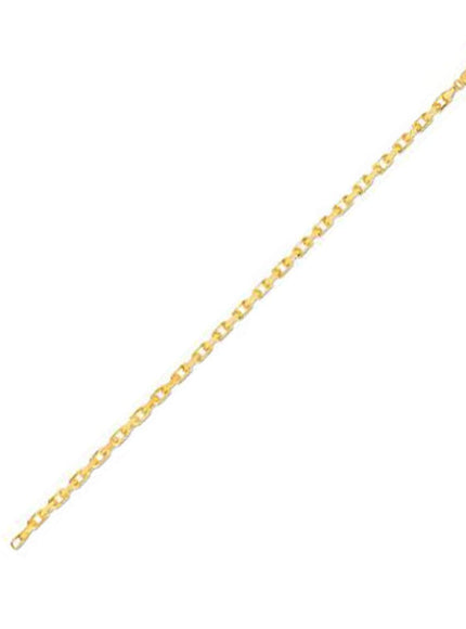 14k Yellow Gold French Cable Link Chain 3.6 mm - Ellie Belle