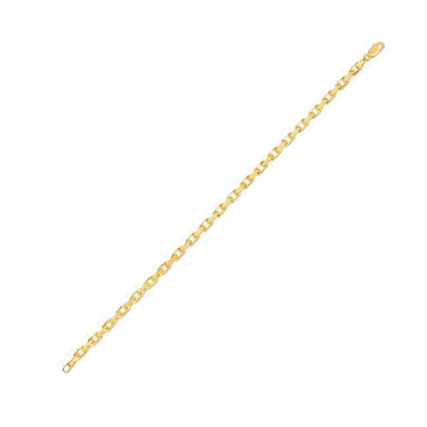 14k Yellow Gold French Cable Link Chain 3.6 mm - Ellie Belle