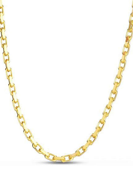 14k Yellow Gold French Cable Link Chain 3.6 mm - Ellie Belle