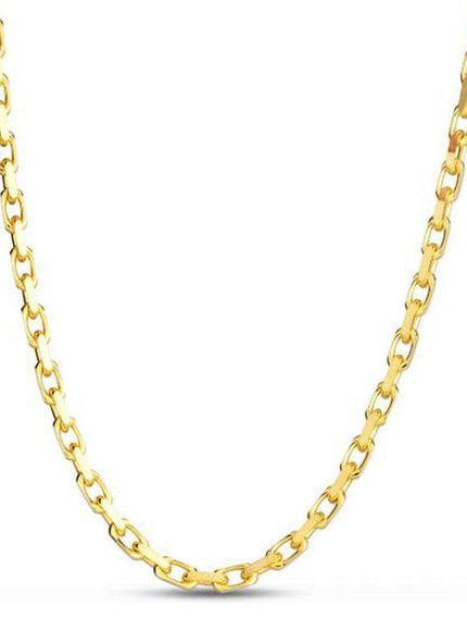 14k Yellow Gold French Cable Link Chain 3.6 mm - Ellie Belle