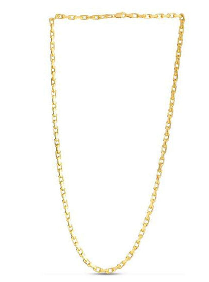 14k Yellow Gold French Cable Link Chain 3.6 mm - Ellie Belle