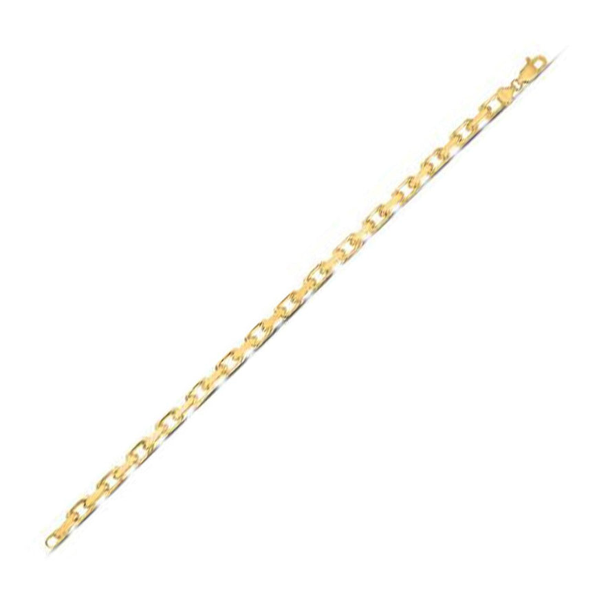 14k Yellow Gold French Cable Link Chain 4.8 mm - Ellie Belle