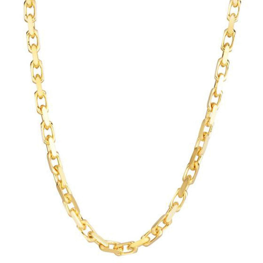 14k Yellow Gold French Cable Link Chain 4.8 mm - Ellie Belle