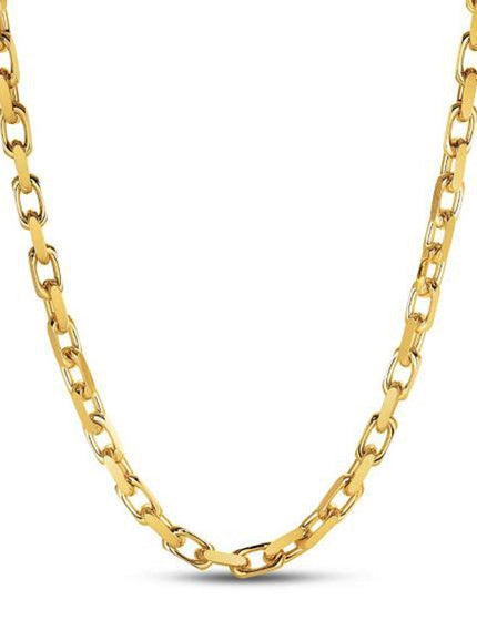 14k Yellow Gold French Cable Link Chain 6.1 mm - Ellie Belle