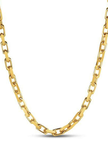 14k Yellow Gold French Cable Link Chain 6.1 mm - Ellie Belle