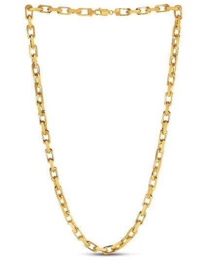 14k Yellow Gold French Cable Link Chain 6.1 mm - Ellie Belle