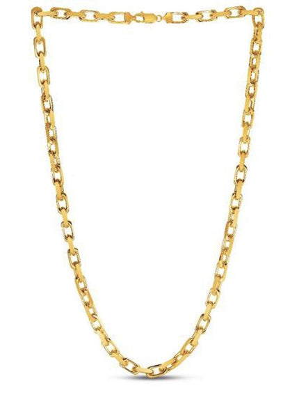 14k Yellow Gold French Cable Link Chain 6.1 mm - Ellie Belle