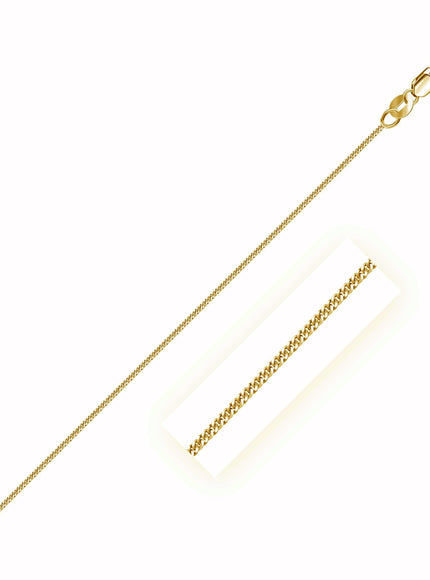 14k Yellow Gold Gourette Chain 1.0mm - Ellie Belle