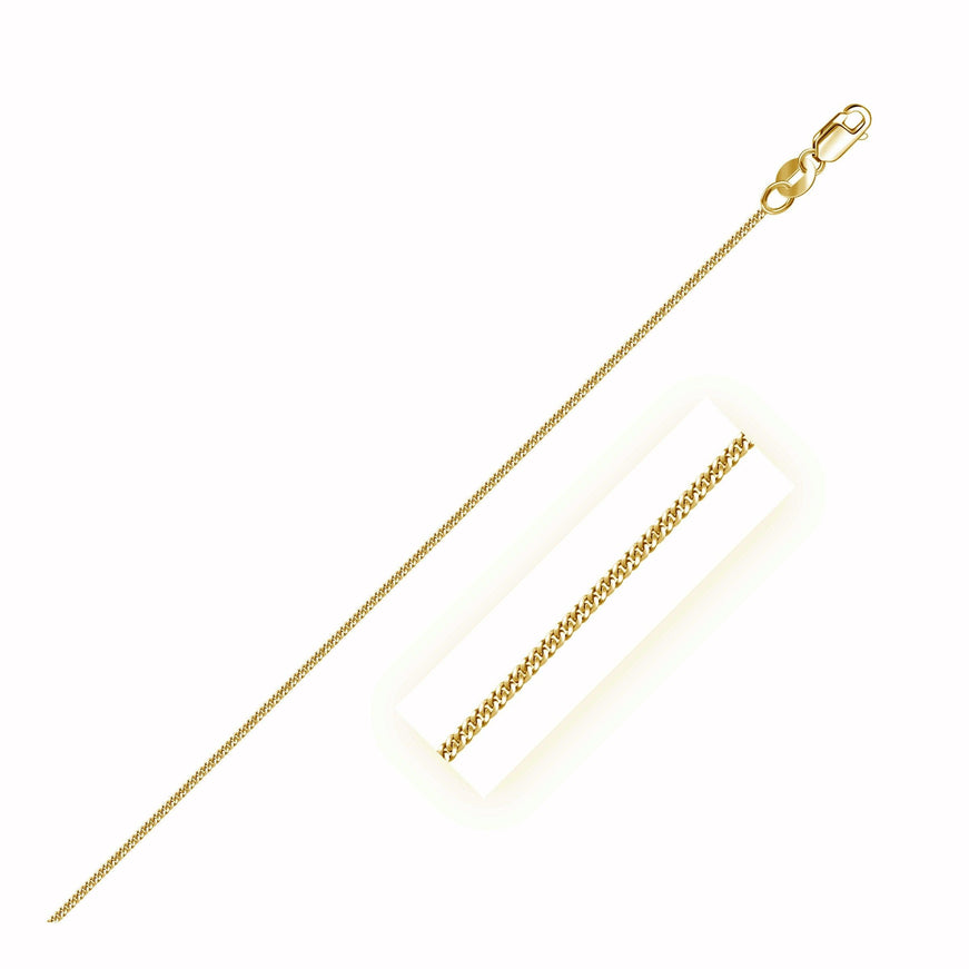 14k Yellow Gold Gourette Chain 1.0mm - Ellie Belle