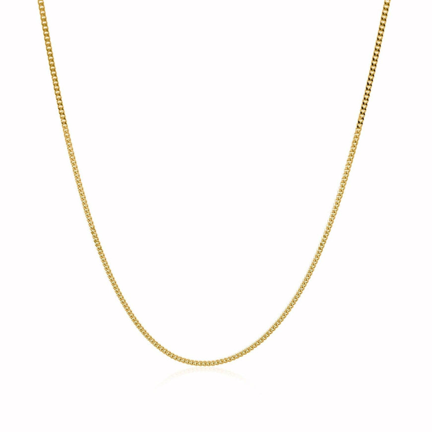 14k Yellow Gold Gourette Chain 1.0mm - Ellie Belle