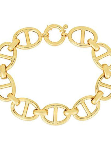 14k Yellow Gold High Polish Mariner Link Bracelet (13.0mm)