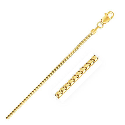 14k Yellow Gold Ice Chain 1.3mm - Ellie Belle