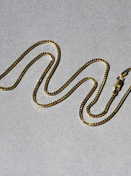 14k Yellow Gold Ice Chain 1.3mm - Ellie Belle