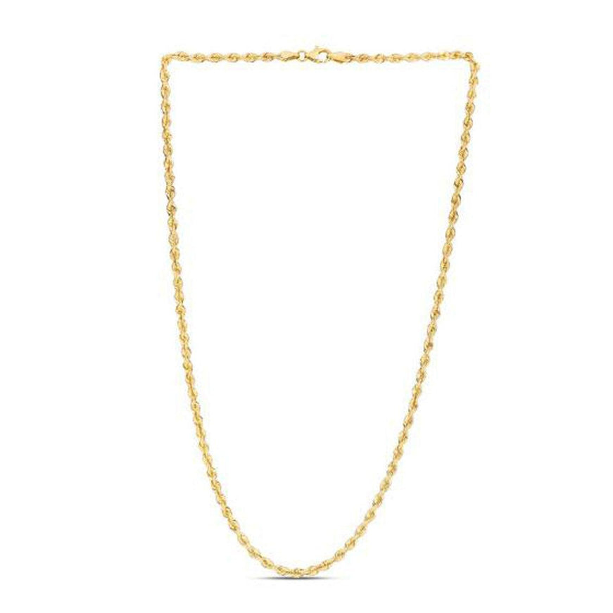 14k Yellow Gold Light Rope Chain 1.5mm - Ellie Belle