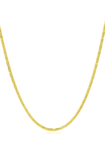 14k Yellow Gold Lumina Pendant Chain 1.0mm - Ellie Belle