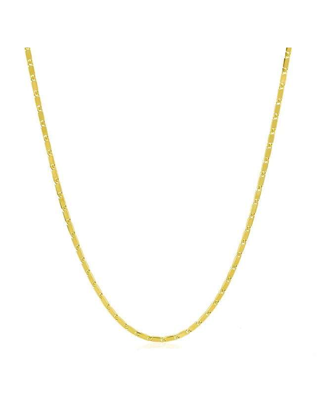 14k Yellow Gold Lumina Pendant Chain 1.0mm - Ellie Belle