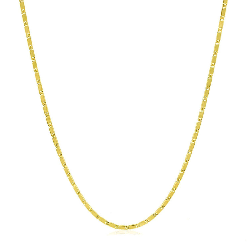 14k Yellow Gold Lumina Pendant Chain 1.0mm - Ellie Belle