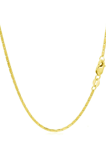 14k Yellow Gold Lumina Pendant Chain 1.0mm - Ellie Belle