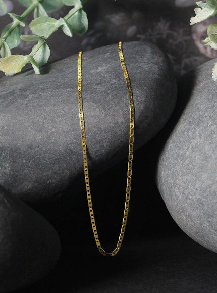 14k Yellow Gold Mariner Link Chain 1.2mm - Ellie Belle