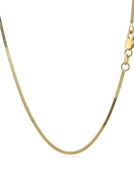 14k Yellow Gold Milano Chain 1.1mm - Ellie Belle